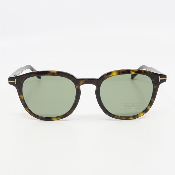 Tom Ford TF816 52N New Tortoise/ Green PAX Sunglasses 51mm with defect - Picture 2 of 6